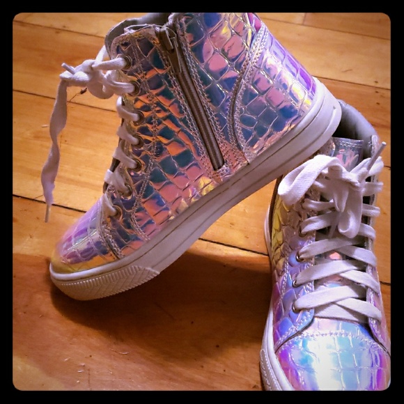 holo croc high top sneaker